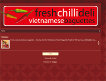 Tablet Screenshot of freshchillideli.com